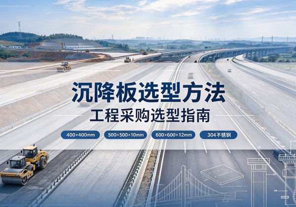 利津沉降板选择方法